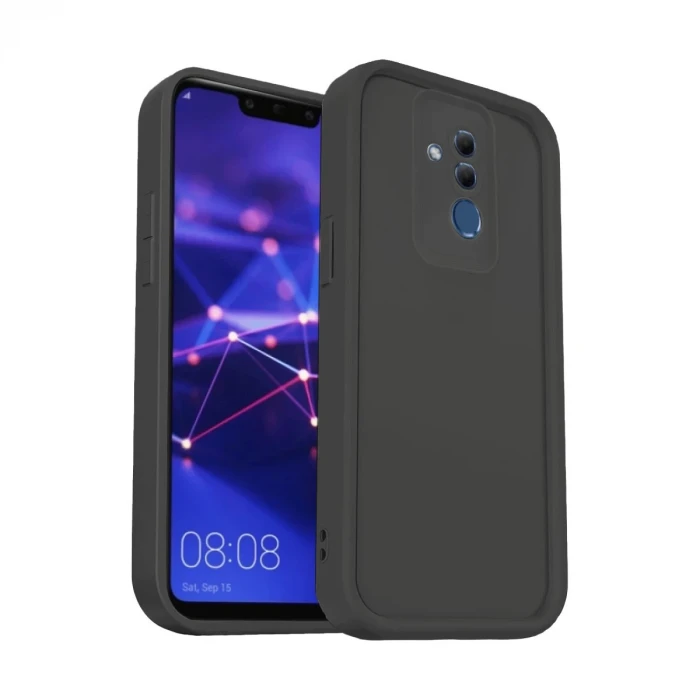 Newface Huawei Mate 20 Lite Kılıf Viera Silikon - Siyah