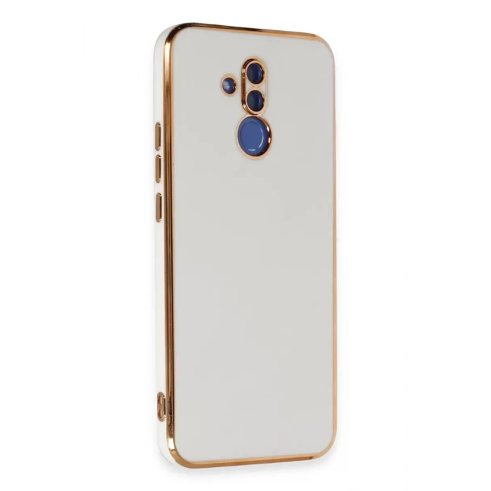 Newface Huawei Mate 20 Lite Kılıf Volet Silikon - Beyaz