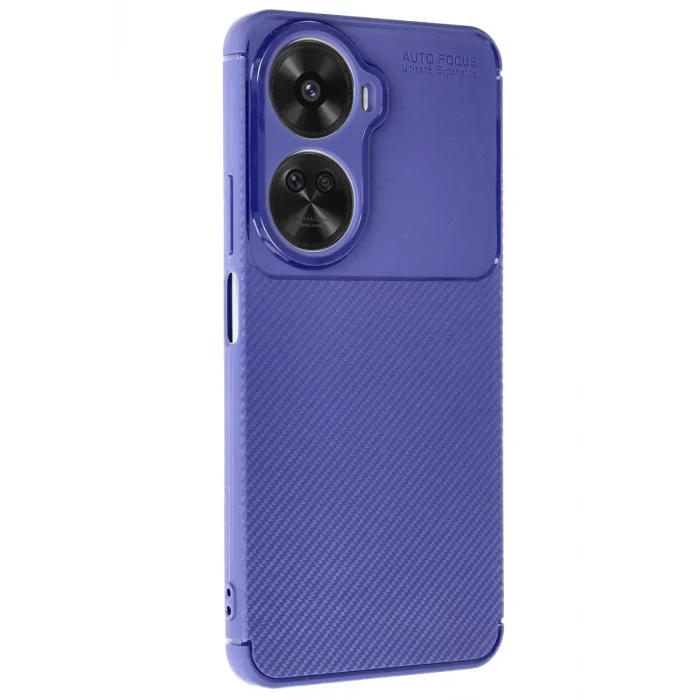 Newface Huawei Nova 12 SE Kılıf Auto Focus Karbon Kapak - Lacivert