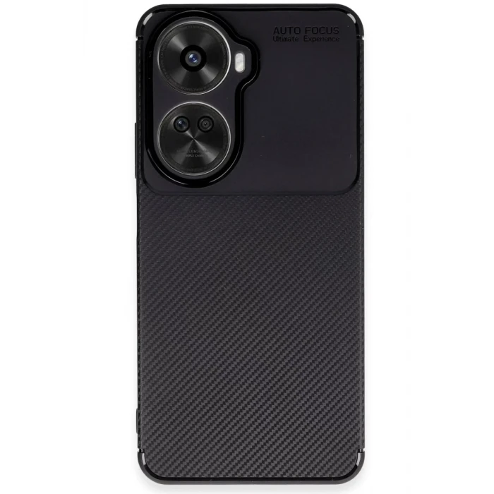 Newface Huawei Nova 12 SE Kılıf Auto Focus Karbon Kapak - Siyah