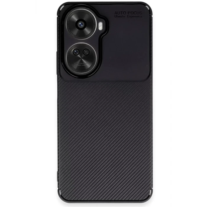 Newface Huawei Nova 12 SE Kılıf Auto Focus Karbon Kapak - Siyah