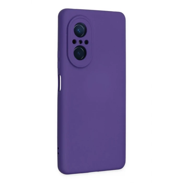 Newface Huawei Nova 9 SE Kılıf Nano içi Kadife Silikon - Mor