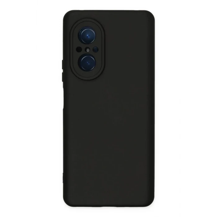 Newface Huawei Nova 9 SE Kılıf Nano içi Kadife Silikon - Siyah