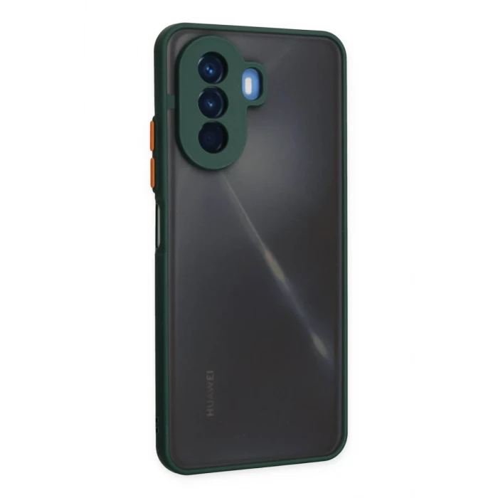 Newface Huawei Nova Y70 Kılıf Montreal Silikon Kapak - Yeşil