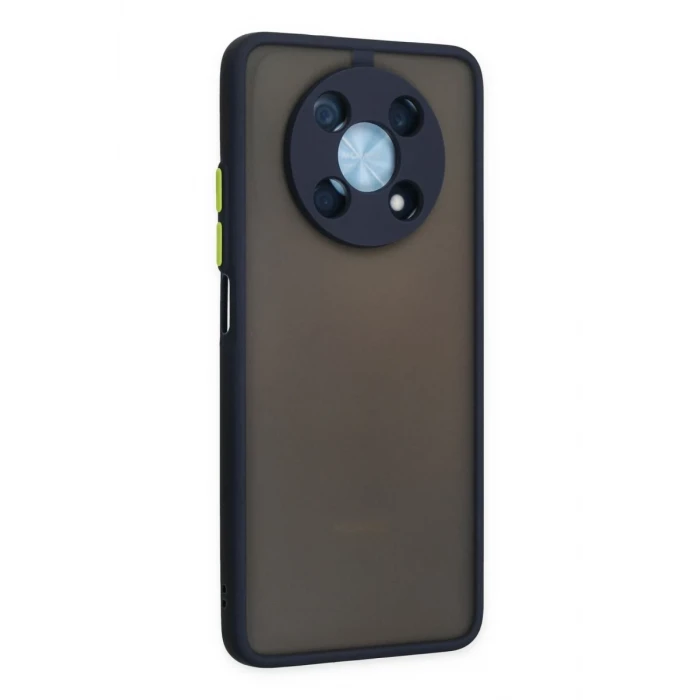 Newface Huawei Nova Y90 Kılıf Montreal Silikon Kapak - Lacivert