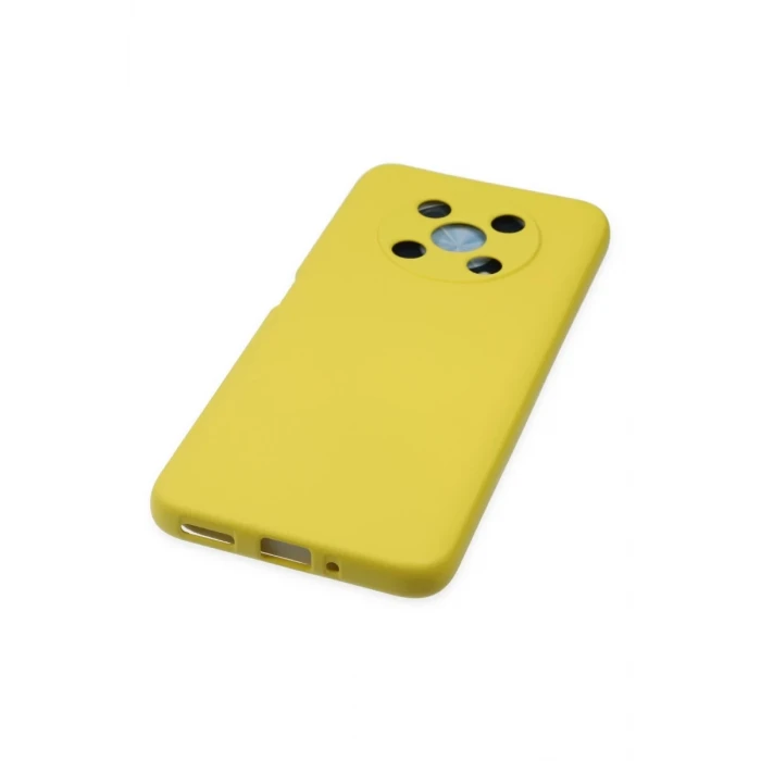 Newface Huawei Nova Y90 Kılıf Nano içi Kadife Silikon - Sarı