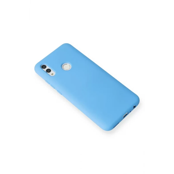 Newface Huawei P Smart 2019 Kılıf Nano içi Kadife Silikon - Mavi