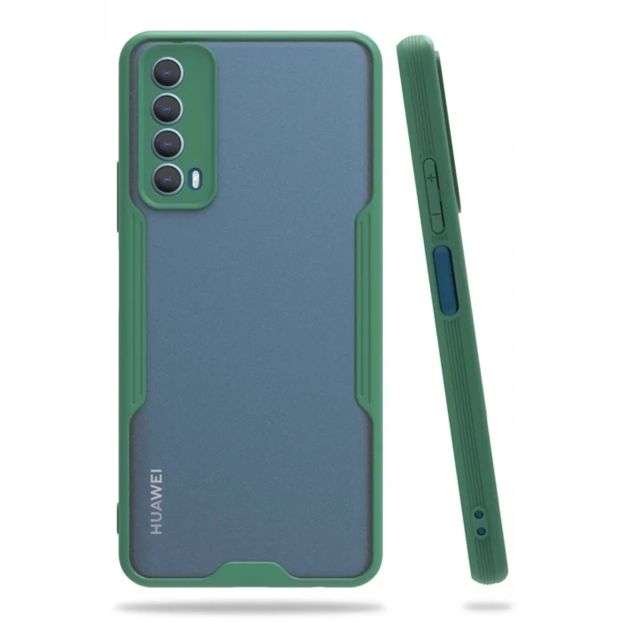 Newface Huawei P Smart 2021 Kılıf Platin Silikon - Yeşil
