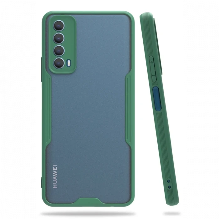 Newface Huawei P Smart 2021 Kılıf Platin Silikon - Yeşil