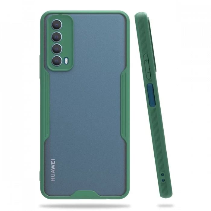 Newface Huawei P Smart 2021 Kılıf Platin Silikon - Yeşil