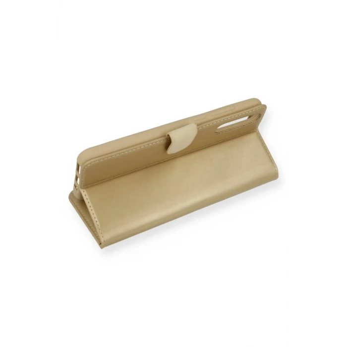 Newface Huawei P Smart S Kılıf Trend S Plus Kapaklı Kılıf - Gold