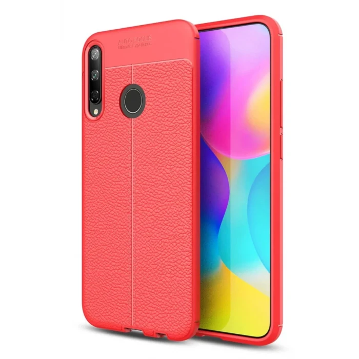 Newface Huawei P40 Lite E Kılıf Auto Focus Kapak - Kırmızı