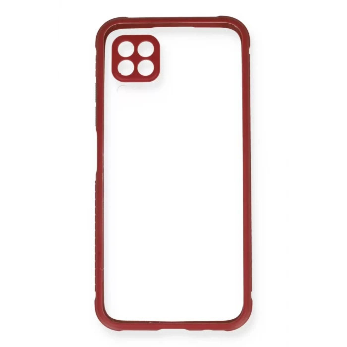 Newface Huawei P40 Lite Kılıf Miami Şeffaf Silikon - Fuşya