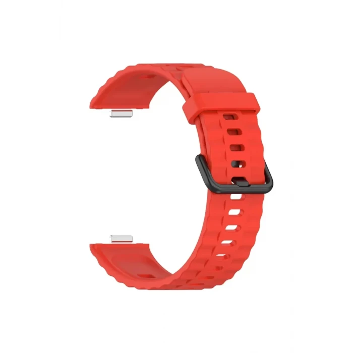 Newface Huawei Watch Fit 3 Klasik Kordon - Kırmızı