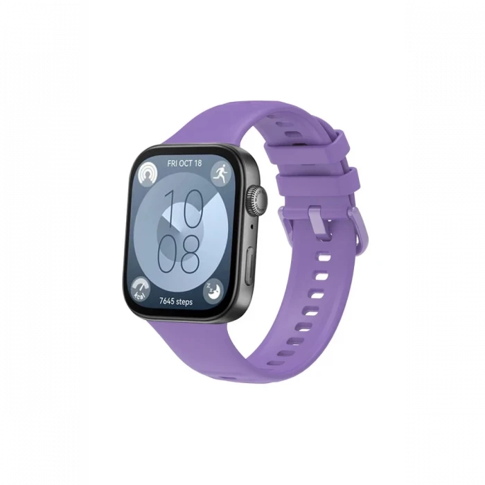 Newface Huawei Watch Fit 3 Klasik Kordon - Lila