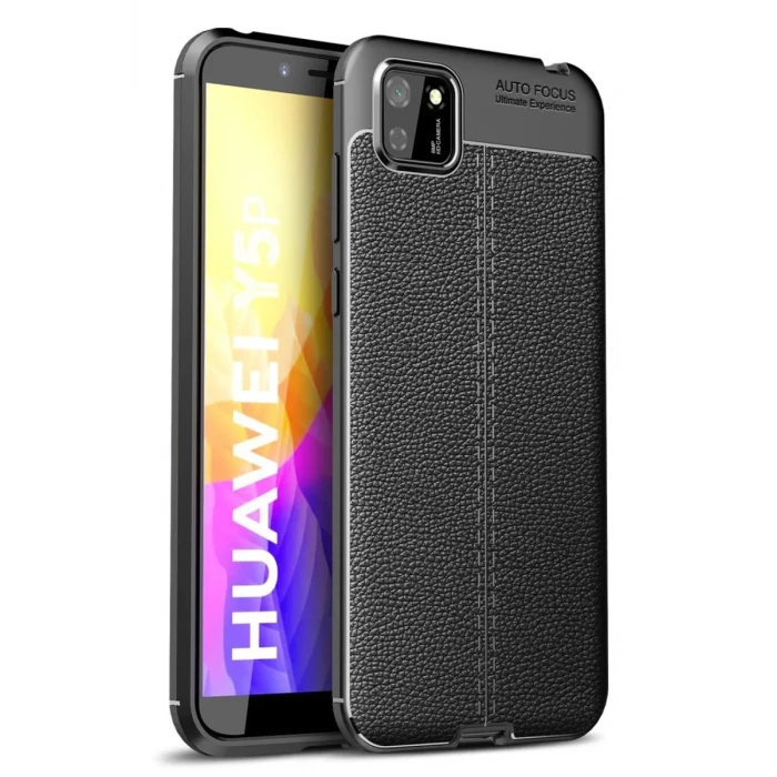 Newface Huawei Y5P Kılıf Auto Focus Kapak - Siyah