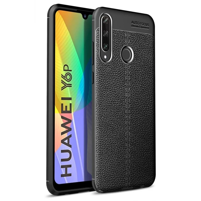 Newface Huawei Y6P Kılıf Auto Focus Kapak - Siyah