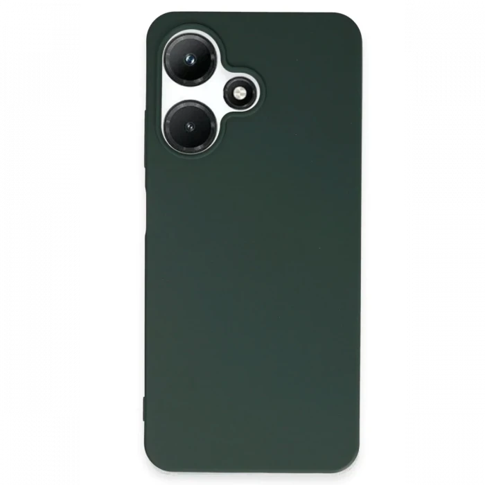 Newface İnfinix Hot 30i Kılıf First Silikon - Koyu Yeşil