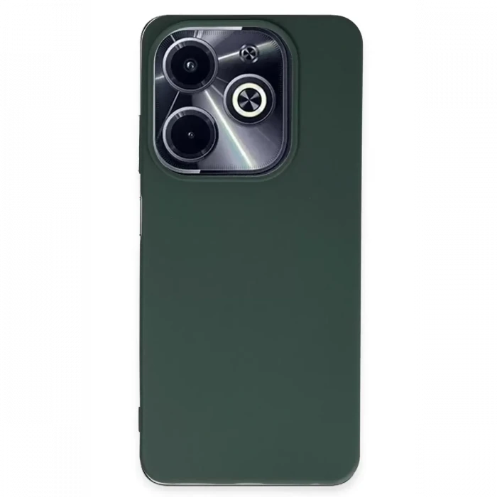 Newface İnfinix Hot 40i Kılıf First Silikon - Koyu Yeşil