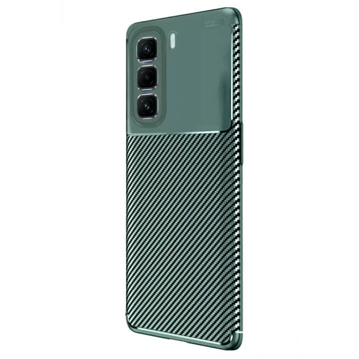 Newface İnfinix Hot 50 Pro Plus 4G Auto Focus Karbon Kapak - Koyu Yeşil