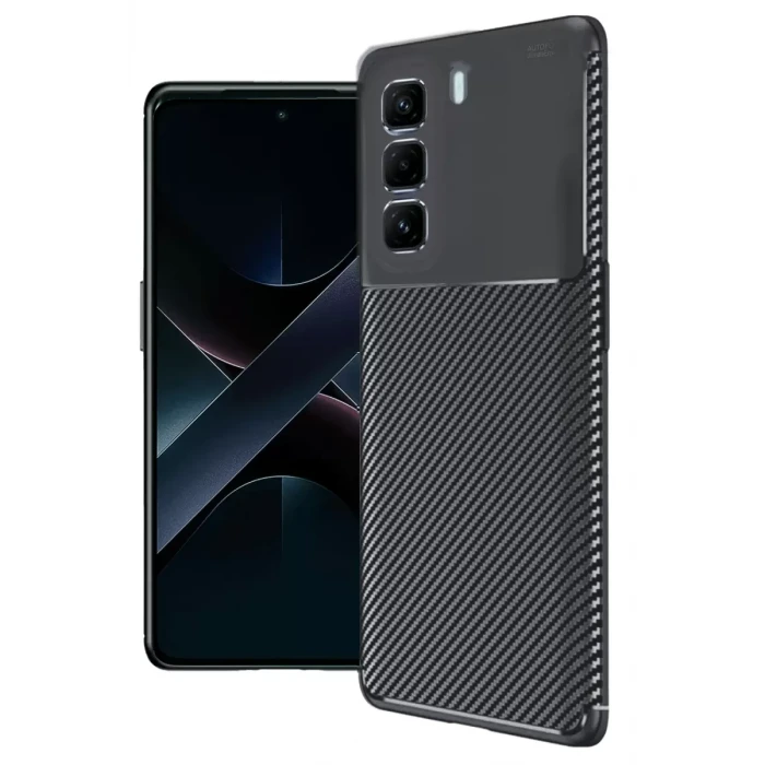 Newface İnfinix Hot 50 Pro Plus 4G Auto Focus Karbon Kapak - Siyah
