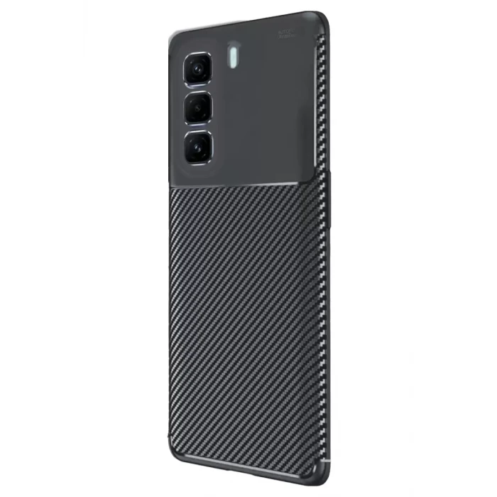 Newface İnfinix Hot 50 Pro Plus 4G Auto Focus Karbon Kapak - Siyah