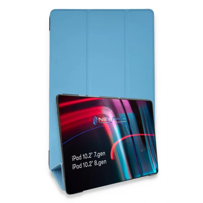 Newface Apple iPad 10.2 (7.nesil) Kılıf Tablet Smart Kılıf - Mavi