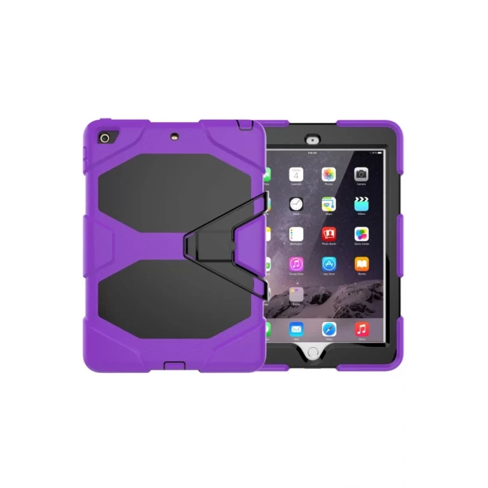 Newface Apple iPad 5 Air 9.7 Kılıf Griffin Tablet Kapak - Mor
