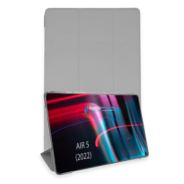 Newface Apple iPad Air 5 (2022) Kılıf Tablet Smart Kılıf - Gri