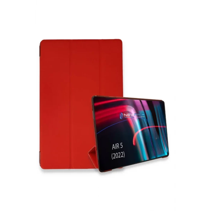 Newface Apple iPad Air 5 (2022) Kılıf Tablet Smart Kılıf - Kırmızı