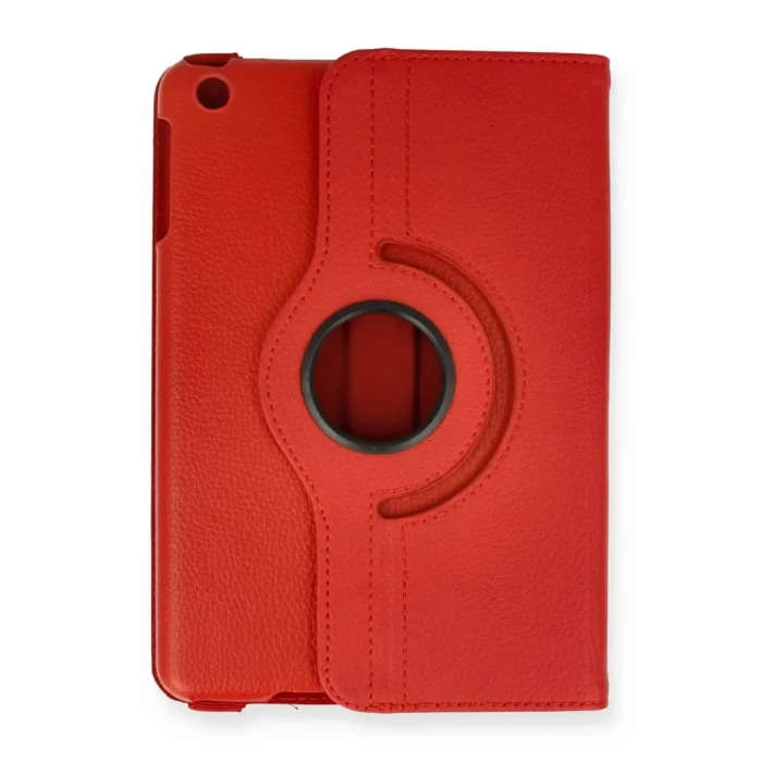 Newface Apple iPad Mini 1 Kılıf 360 Tablet Deri Kılıf - Kırmızı