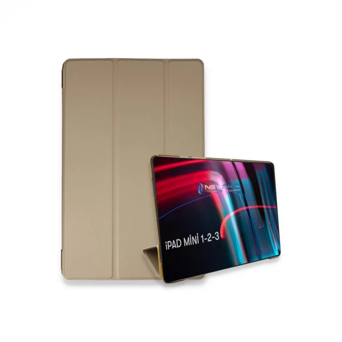 Newface Apple iPad Mini 3 Kılıf Tablet Smart Kılıf - Gold