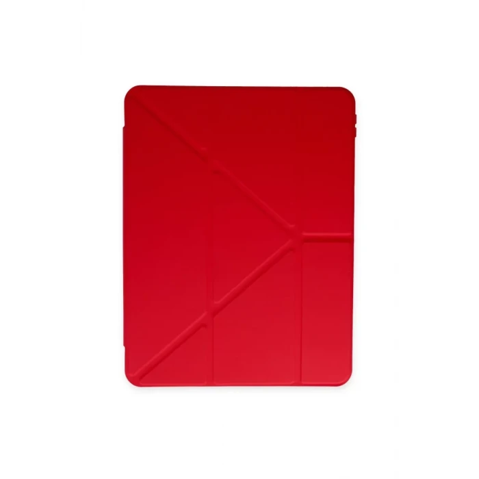 Newface Apple iPad Pro 11 (2018) Kılıf Kalemlikli Mars Tablet Kılıfı - Kırmızı
