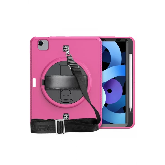 Newface Apple iPad Pro 11 (2020) Kılıf Strap-C Otterbox Tablet Kapak - Pembe