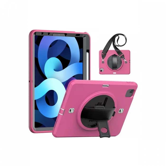 Newface Apple iPad Pro 11 (2020) Kılıf Strap-C Otterbox Tablet Kapak - Pembe