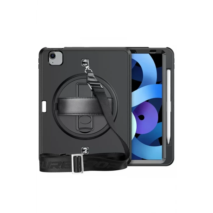 Newface Apple iPad Pro 11 (2020) Kılıf Strap-C Otterbox Tablet Kapak - Siyah