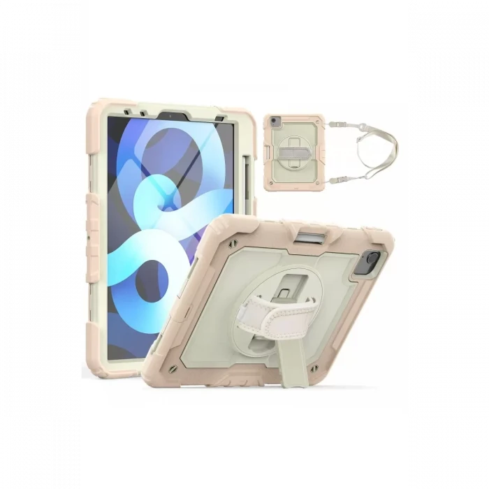 Newface Apple iPad Pro 11 (2020) Kılıf Strap New Tablet Kapak - Pembe