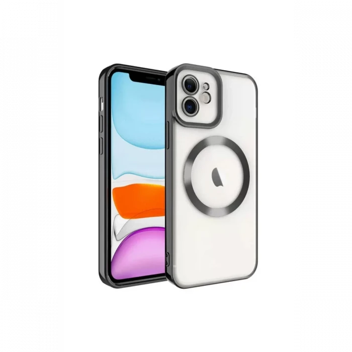 Newface Apple iPhone 11 Kılıf Kross Magneticsafe Kapak - Siyah