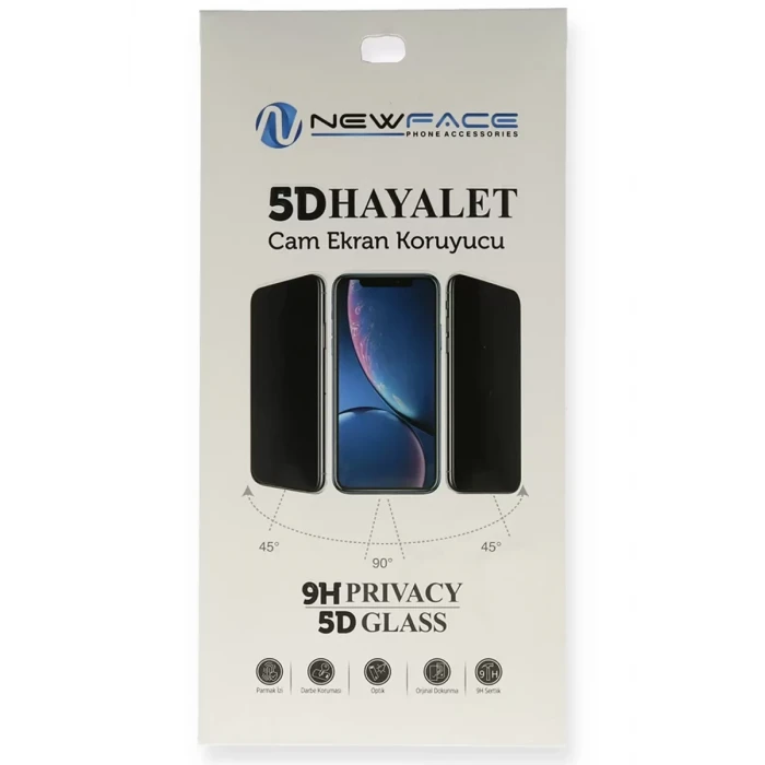 Newface Apple iPhone 11 Pro 5D Hayalet Cam Ekran Koruyucu