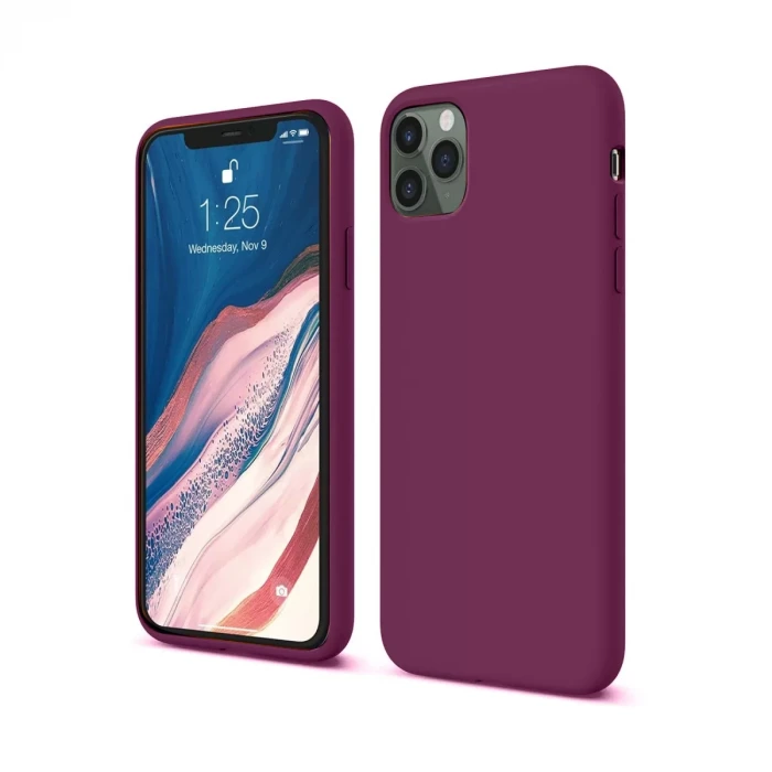 Newface Apple iPhone 11 Pro Kılıf First Silikon - Mürdüm