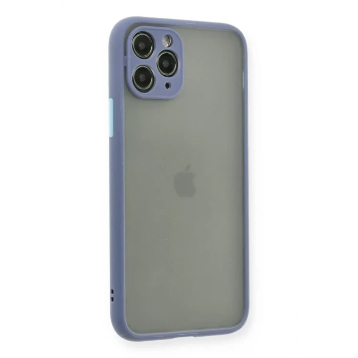 Newface Apple iPhone 11 Pro Kılıf Montreal Silikon Kapak - Gri