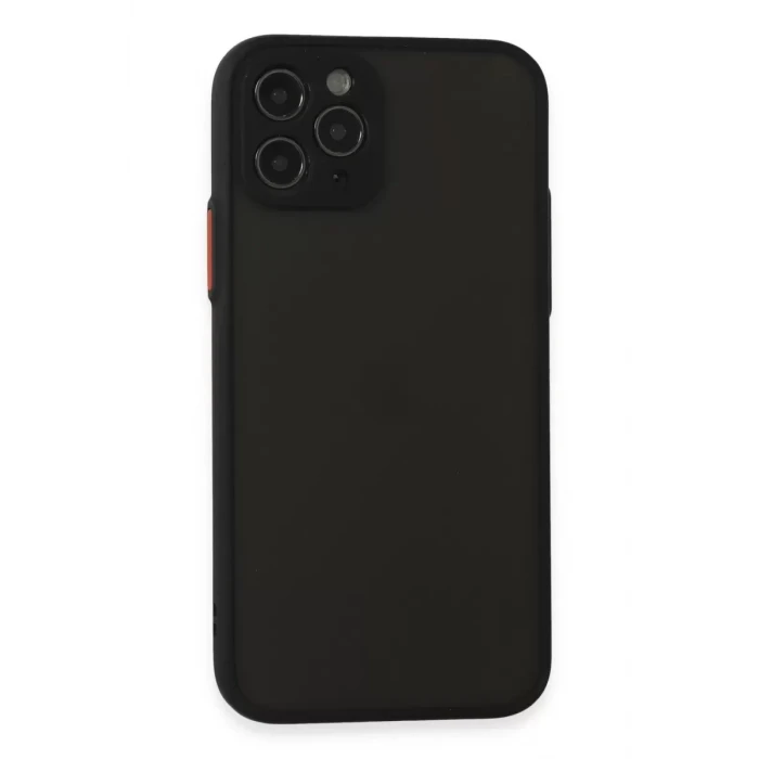 Newface Apple iPhone 11 Pro Kılıf Montreal Silikon Kapak - Siyah