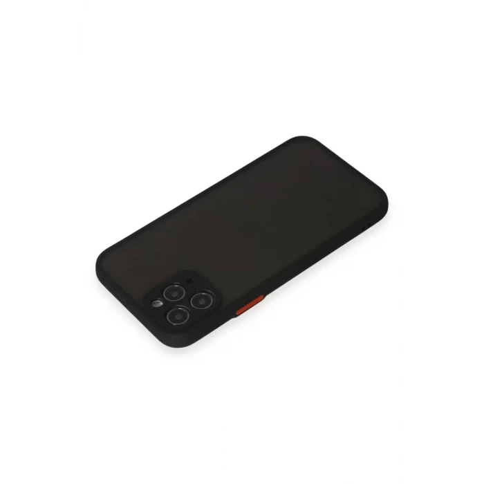 Newface Apple iPhone 11 Pro Kılıf Montreal Silikon Kapak - Siyah