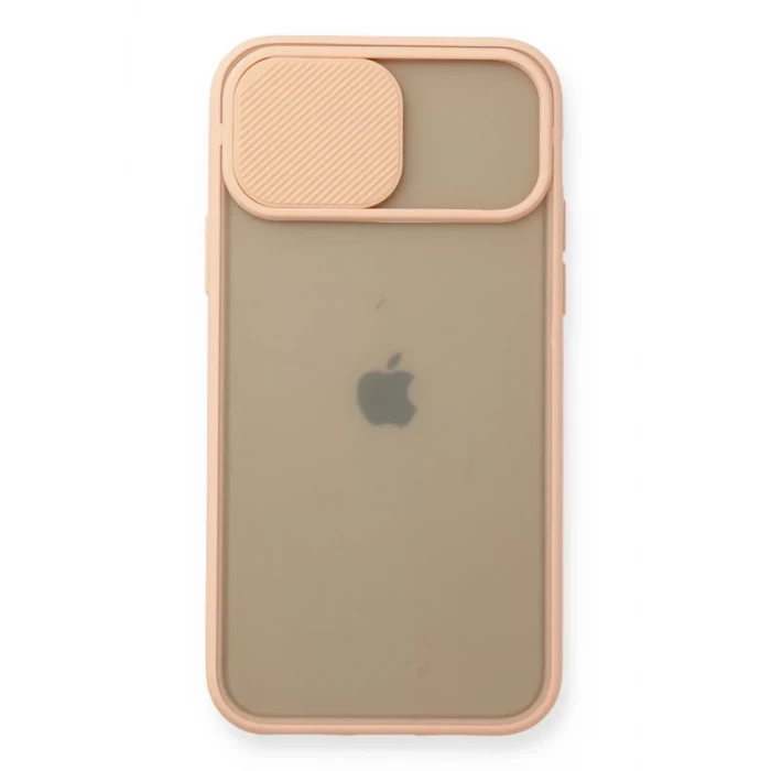Newface Apple iPhone 11 Pro Kılıf Palm Buzlu Kamera Sürgülü Silikon - Pembe