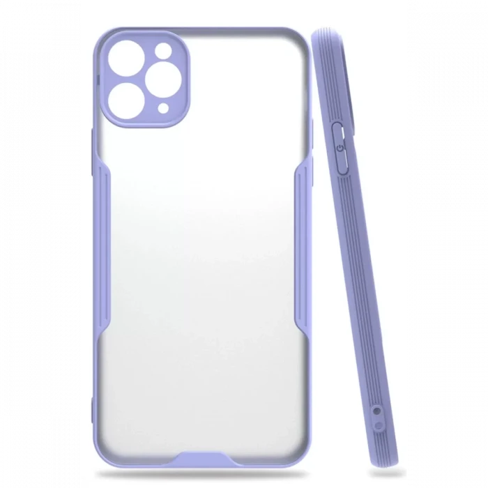 Newface Apple iPhone 11 Pro Kılıf Platin Silikon - Lila