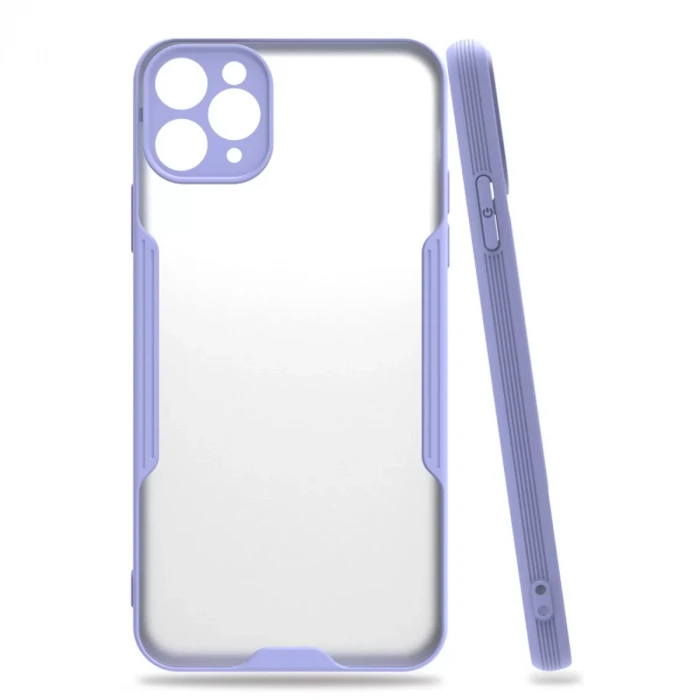 Newface Apple iPhone 11 Pro Kılıf Platin Silikon - Lila
