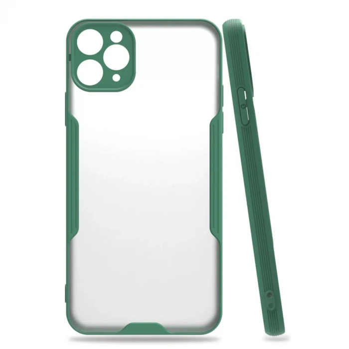 Newface Apple iPhone 11 Pro Kılıf Platin Silikon - Yeşil