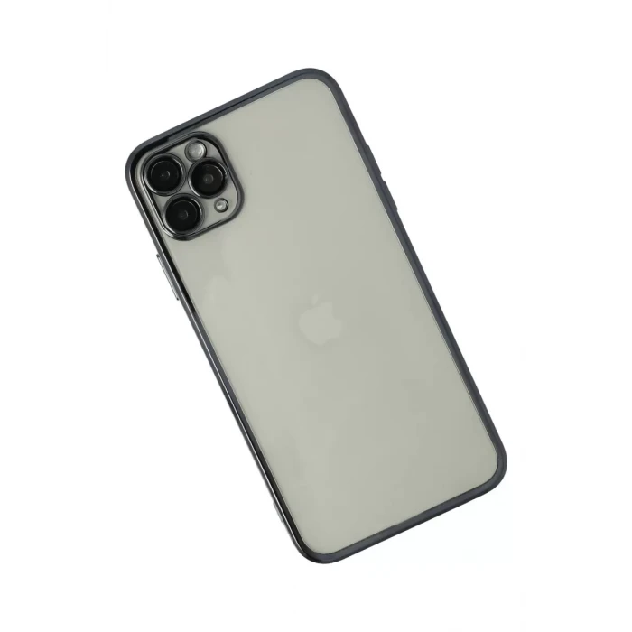 Newface Apple iPhone 11 Pro Kılıf Razer Lensli Silikon - Siyah