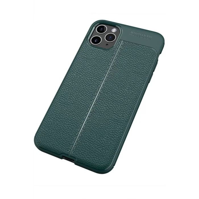Newface Apple iPhone 11 Pro Max Kılıf Auto Focus Kapak - Yeşil