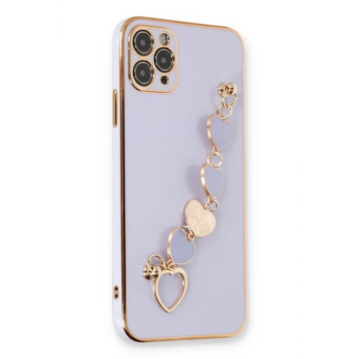 Newface Apple iPhone 11 Pro Max Kılıf Esila Silikon - Lila
